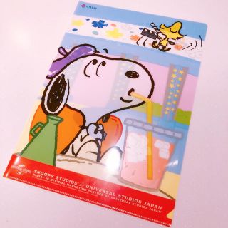 スヌーピー(SNOOPY)の【未使用✩︎送料無料】日本生命 ニッセイ　スヌーピー　USJコラボクリアファイル(クリアファイル)