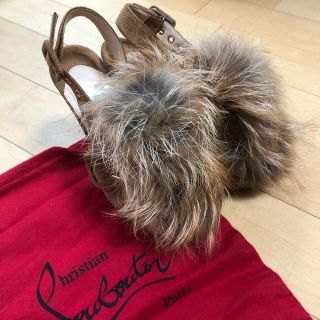 クリスチャンルブタン(Christian Louboutin)のルブタン ファーサンダル(サンダル)