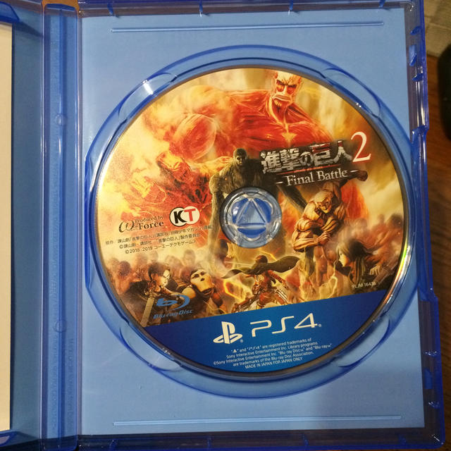 PlayStation4(プレイステーション4)の進撃の巨人2 -Final Battle- PS4 エンタメ/ホビーのゲームソフト/ゲーム機本体(家庭用ゲームソフト)の商品写真