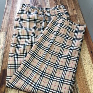 バーバリー(BURBERRY)の美品 BURBERRY チェックパンツ(スラックス)