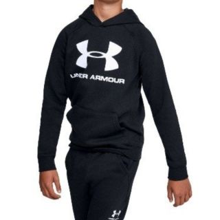 アンダーアーマー(UNDER ARMOUR)の優ちゃん専用 アンダーアーマー✨ビッグロゴパーカー＆ジョガーパンツ 160㌢黒(その他)