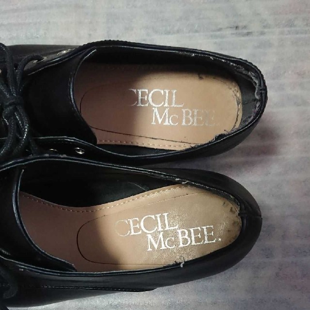 CECIL McBEE(セシルマクビー)の【最終値下げ！】セシルマクビー 厚底 靴 Lサイズ レディースの靴/シューズ(ローファー/革靴)の商品写真
