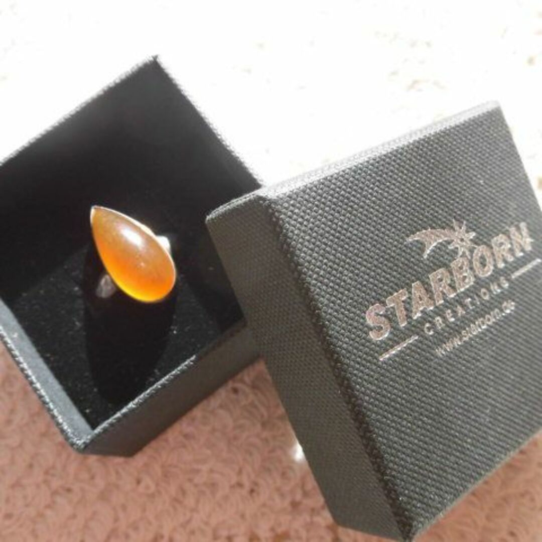 STARBORN スターボーンジュエリー ブルー アンバー リング レディースのアクセサリー(リング(指輪))の商品写真