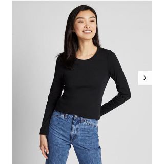 ユニクロ(UNIQLO)のUNIQLO コットンフライスクルーネックT(Tシャツ(長袖/七分))