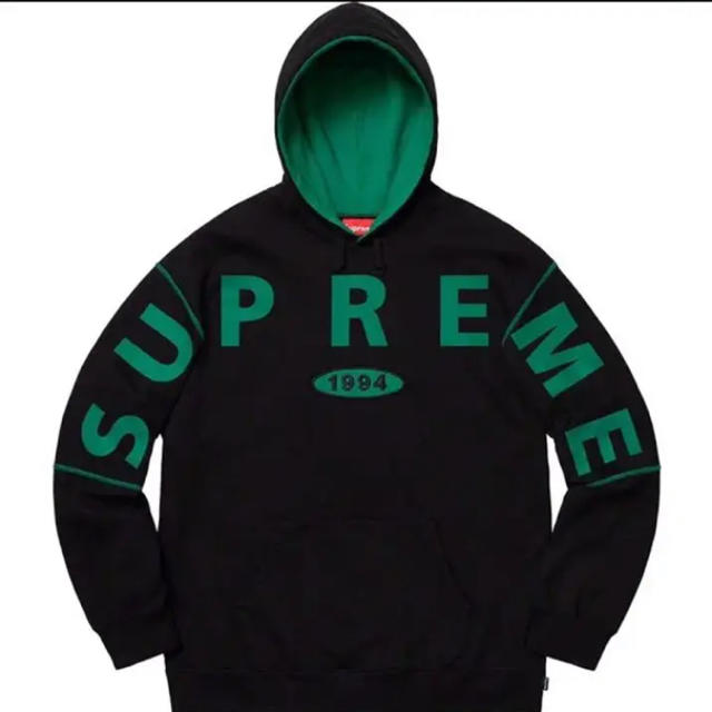 【新品L】Supreme Spread Hooded 黒