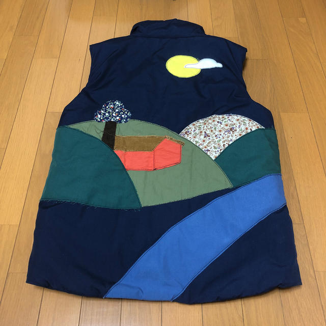 go slow ゴースローキャラバン ダウンベスト パッチワーク