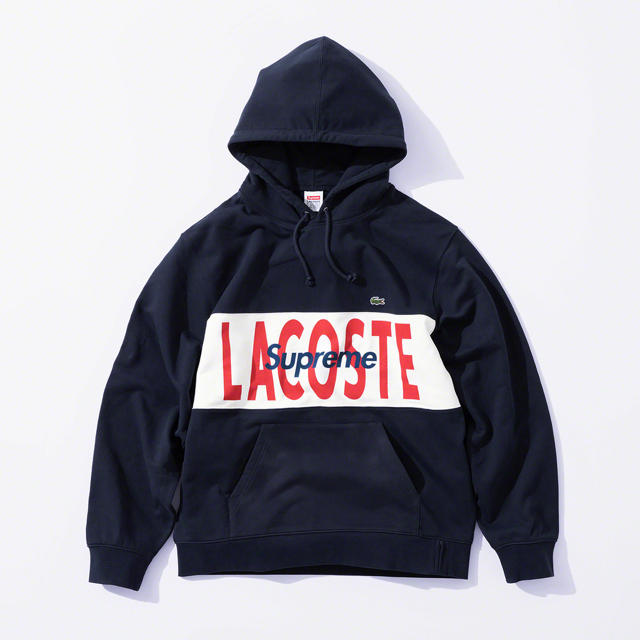 トップスsupreme lacoste パーカー