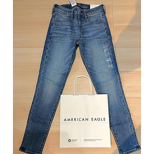 インスタ人気モデル⑤新品★紙袋付き★アメリカンイーグル★ジェギング★ジーンズ