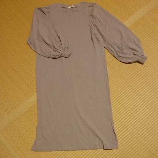 ダブルクローゼット(w closet)の新品☆wcloset☆ボリューム袖ワンピース(ロングワンピース/マキシワンピース)