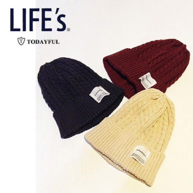 TODAYFUL(トゥデイフル)のCotton Cable KnitCap レディースの帽子(ニット帽/ビーニー)の商品写真