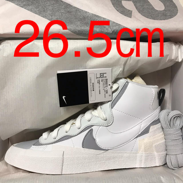 NIKE(ナイキ)のNIKE SACAI BLAZER MID 26.5㎝ サカイ ブレザー ミッド メンズの靴/シューズ(スニーカー)の商品写真