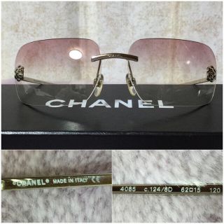 シャネル(CHANEL)のゆるな様 CHANEL シャネル カメリア サングラス(サングラス/メガネ)