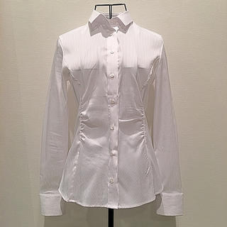 ナラカミーチェ(NARACAMICIE)のナラカミーチェ NARACAMICIE 白ストライプのシャツ(シャツ/ブラウス(長袖/七分))