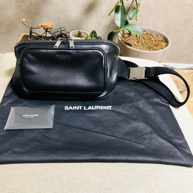 新品 2020AW Saint Laurent レザー シティ ベルトバッグ