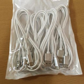 5本セット USB Type-cケーブル 2.4A急速充電 高速データ転送(バッテリー/充電器)