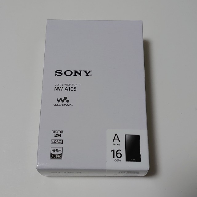 新品未使用 Sony  ウォークマン 
NW-A105 16GB ブラック