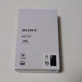 ウォークマン(WALKMAN)の新品未使用 Sony  ウォークマン 
NW-A105 16GB ブルー(ポータブルプレーヤー)