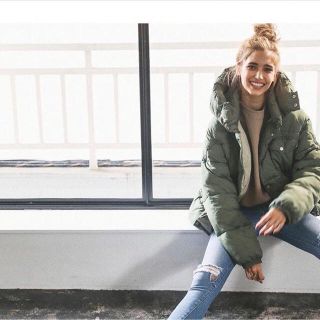 アリシアスタン(ALEXIA STAM)のOversized Padded Jacket Olive Green(ダウンコート)