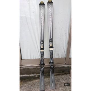 スキー板 160cm (イエロー・ATOMIC) ストック(SWIX)付 / マイ