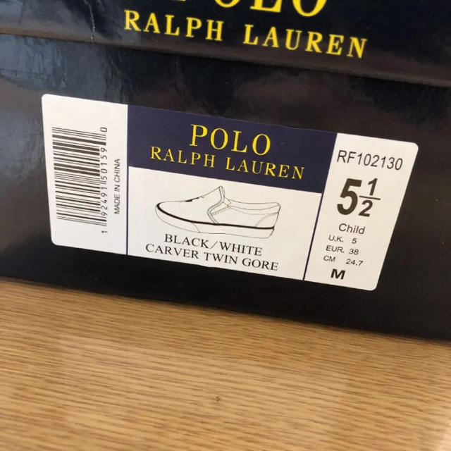 POLO RALPH LAUREN(ポロラルフローレン)のラルフローレン  スリッポン　Black 24.5㎝ レディースの靴/シューズ(スリッポン/モカシン)の商品写真