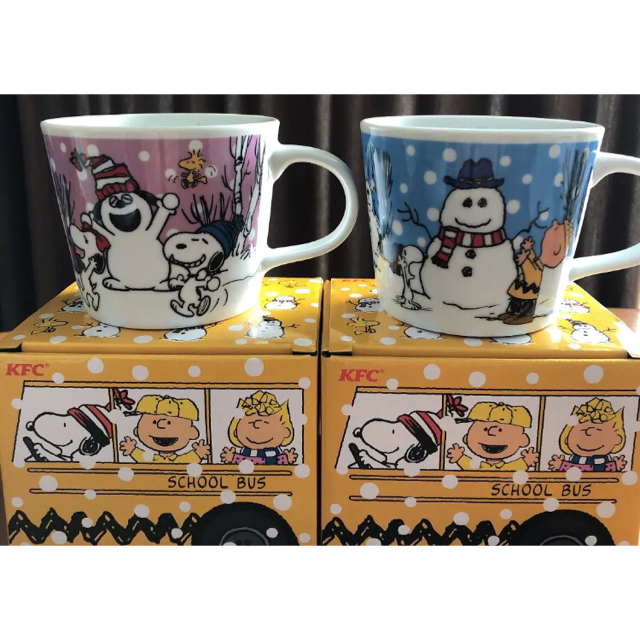 SNOOPY - スヌーピー マグカップ スープマグ ピンク ブルー 2個セットの通販 by hopefuldays's セレクト shop