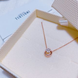 ジュエリーツツミ(JEWELRY TSUTSUMI)のTSUTSUMI＊K10PGダイヤモンドプチネックレス(ネックレス)