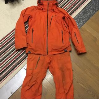 patagonia パウダーボウル ジャケット パンツ 上下 オレンジ M ...