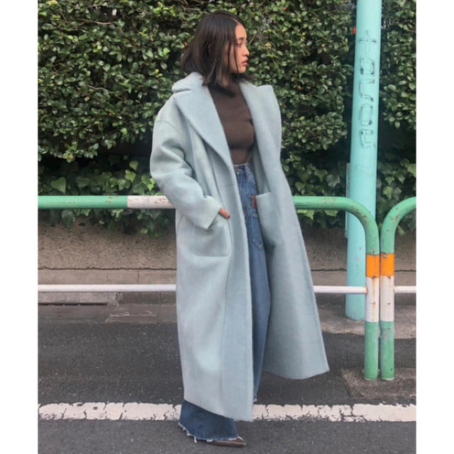 Ameri VINTAGE(アメリヴィンテージ)のBLANKET LIKE FAKE MOUTON COAT レディースのジャケット/アウター(ロングコート)の商品写真