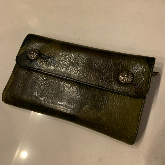 本物新品保証】 Chrome クロムハーツ財布 - Hearts 長財布
