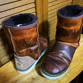 アグ(UGG)の【UGG】レザーブーツ【希少品】27cm(ブーツ)