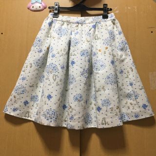 フランシュリッペ(franche lippee)のフランシュリッペ スカート うさぎ くま ねこ 森 花柄(ひざ丈スカート)