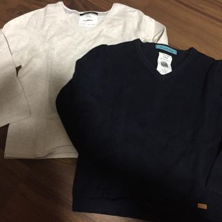 ザラキッズ(ZARA KIDS)のZARA ボーイズ シンプルニット 二枚セット(ニット)