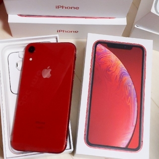 アイフォーン(iPhone)のiPhone XR 64GB 赤 レッド(スマートフォン本体)