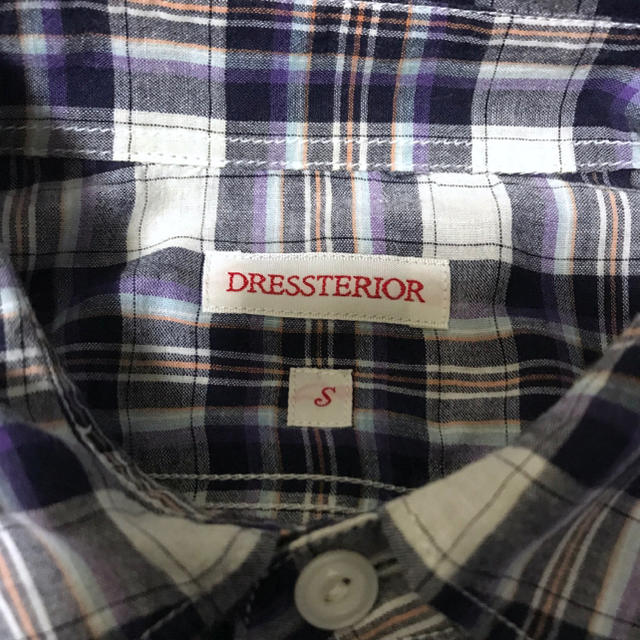 DRESSTERIOR(ドレステリア)の定1.6万美品 ドレステリア コットンリネン マドラスチェック長袖ワークシャツS メンズのトップス(シャツ)の商品写真