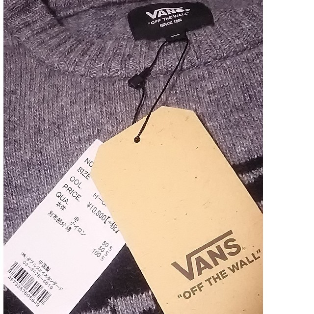 VANS(ヴァンズ)の
定11664円即完売コレクター必見ミリタリー!VANS新品セーター希少灰L!
 メンズのトップス(ニット/セーター)の商品写真