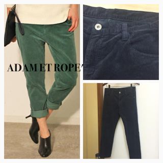 アダムエロぺ(Adam et Rope')のストレッチコーデュロイテーパードパンツ(カジュアルパンツ)