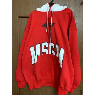 エムエスジイエム(MSGM)のMSGM ダブルフディーロゴプリント パーカー(パーカー)