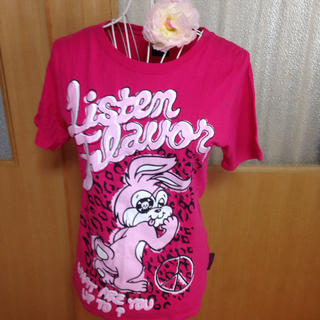 リッスンフレーバー(LISTEN FLAVOR)のリッスン❤︎ラビットＴシャツ(Tシャツ(半袖/袖なし))