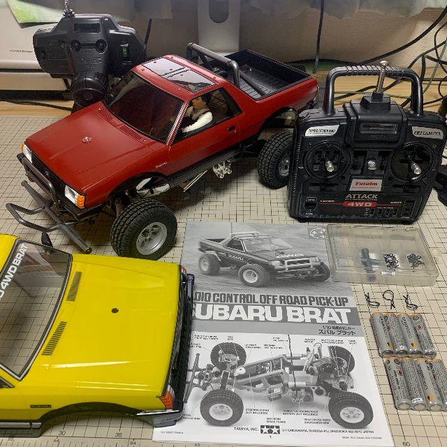 【中古】タミヤ 1/10RC スバルブラット 組立済み 4chプロポ付き エンタメ/ホビーのおもちゃ/ぬいぐるみ(ホビーラジコン)の商品写真