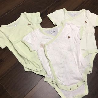 ベビーギャップ(babyGAP)の＊やまこ様＊baby Gap 70㎝ 半袖肌着 ロンパース 3枚セット(肌着/下着)