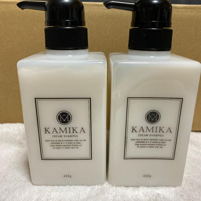 新品未開封　カミカ 黒髪クリームシャンプー KAMIKA 400g 2個セット
