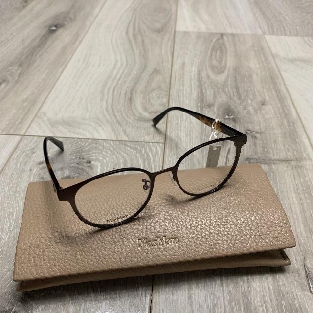 Max Mara(マックスマーラ)の新品 定価3万 Max Mara メガネ 正規品 限定 眼鏡 伊達 サングラス レディースのファッション小物(サングラス/メガネ)の商品写真