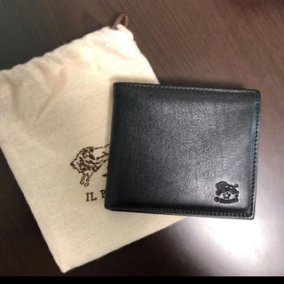 【新品未使用】イルビゾンテ 二つ折り 財布 黒 ブラック