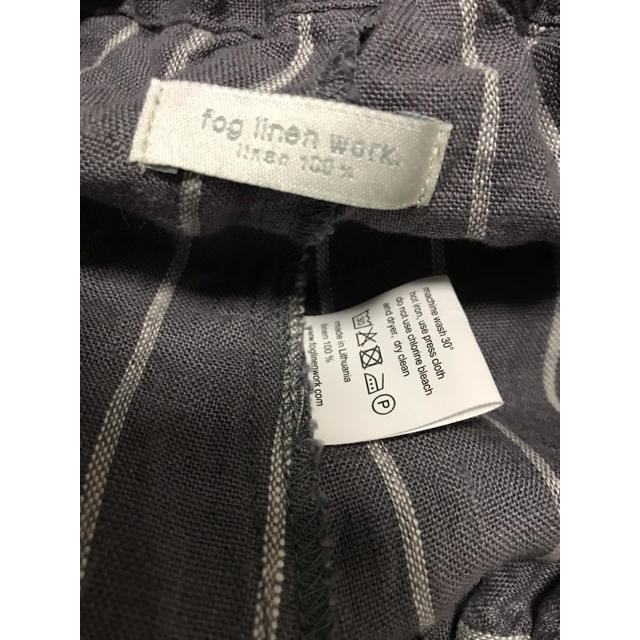 fog linen work(フォグリネンワーク)のfog linen work フォグ リネン ストライプ キュロット パンツ レディースのパンツ(キュロット)の商品写真