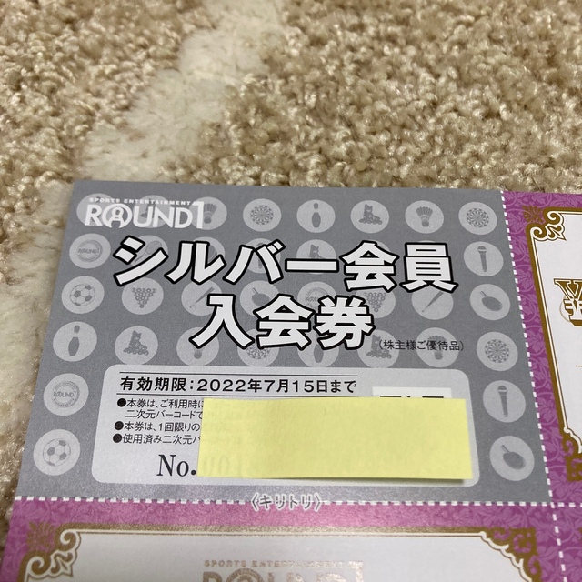 ラウンドワン株主優待500円10枚 チケットの施設利用券(ボウリング場)の商品写真