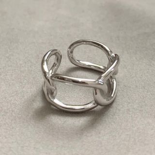 シルバー925 シンプルチェーンリング　silver925(リング(指輪))