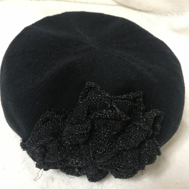 CA4LA(カシラ)のカシラ　ベレー帽　難あり　黒 レディースの帽子(ハンチング/ベレー帽)の商品写真