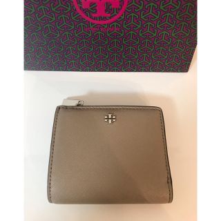 トリーバーチ(Tory Burch)のお値下げ！新品・未使用  トリーバーチ  グレージュ ミニ財布(財布)