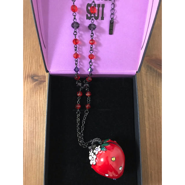 ANNA SUI - ANNA SUI アナスイ 限定 苺 イチゴ ネックレス ANNA SUI - ANNA SUI アナスイ 限定 苺 イチゴ ネックレス