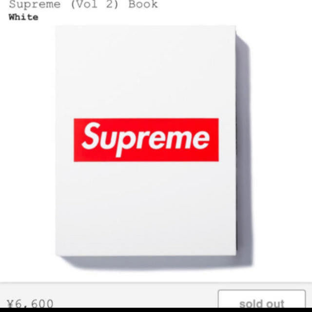 19FW supreme (Vol 2) Book 本のみ